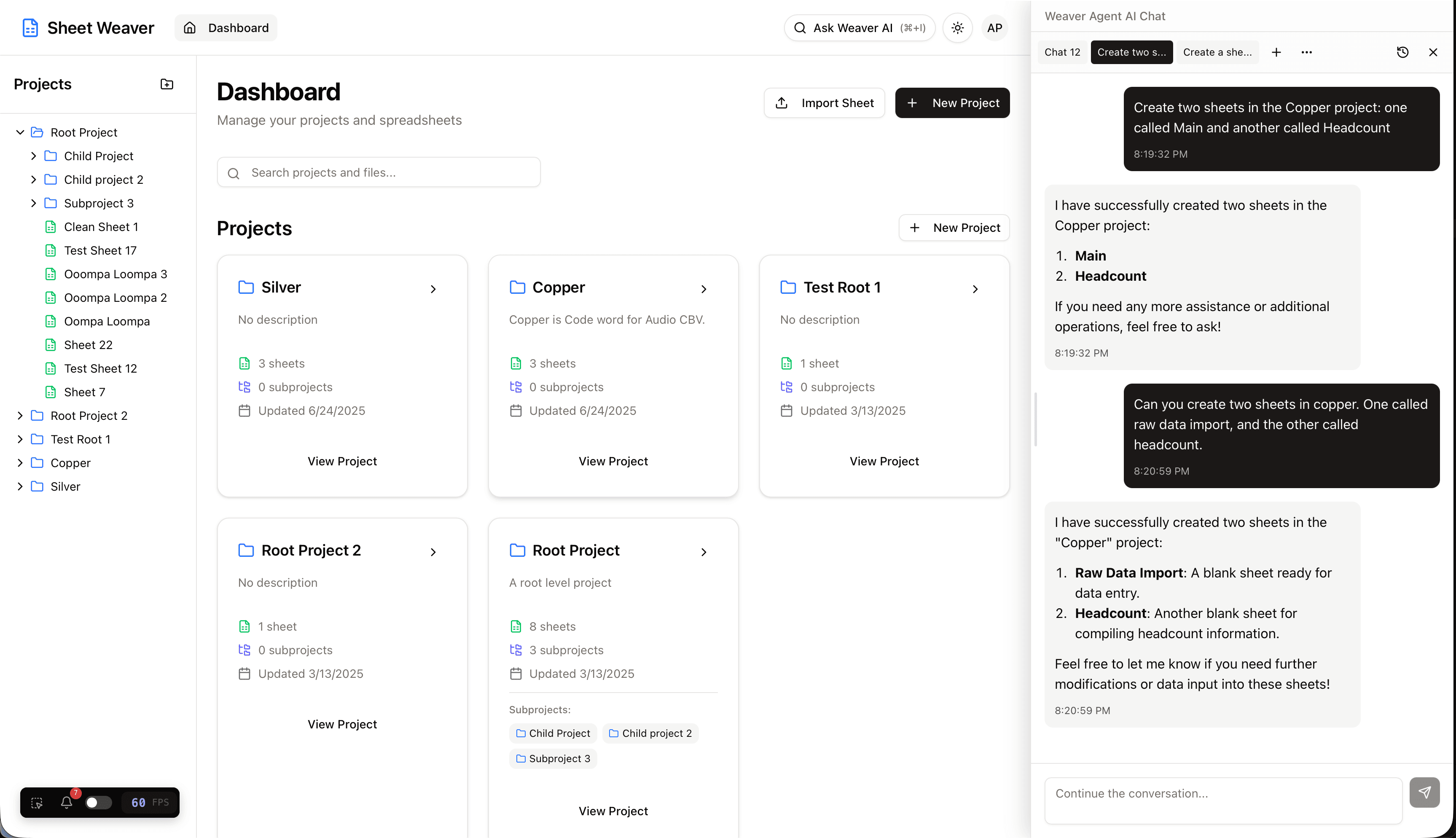Sheet Weaver Screenshot 1